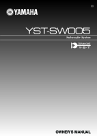 Yamaha YSTSW-005-Owners-Manual 